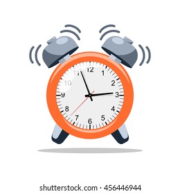 Alarm clock, wake-up time, vector illuastrations