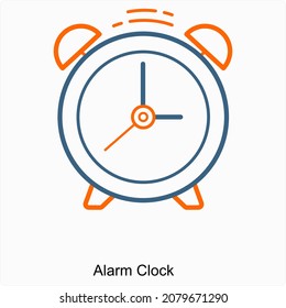 Concepto de icono Reloj de alarma o Reloj de alarma