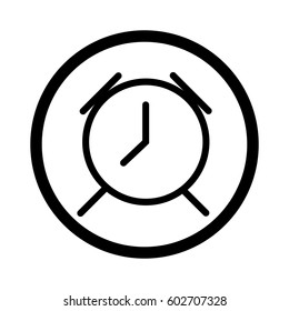 alarm Clock watch ticker vector icon