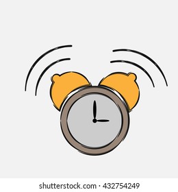 Alarm clock with yellow bells