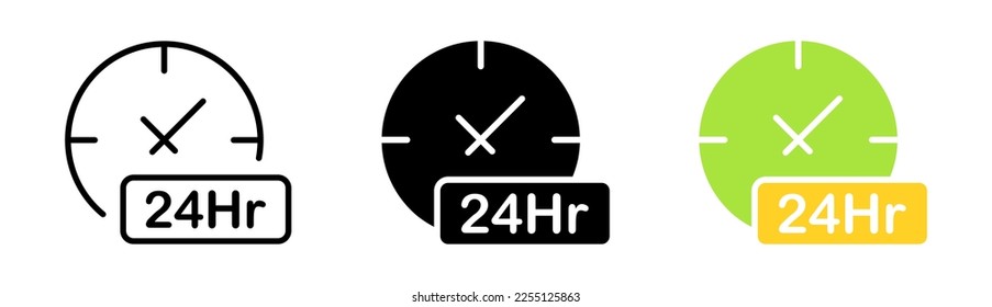 Alarm clocks set icon. Planning, watch, schedule, morning, wake up, ring, reminder, event. Time management concept. Vector icon in line, black and colorful style on white background