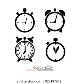 alarm clock,time and clock icon.vector illustration.