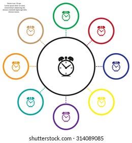 alarm clock-Vector icon