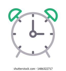 alarm colour line vector icon