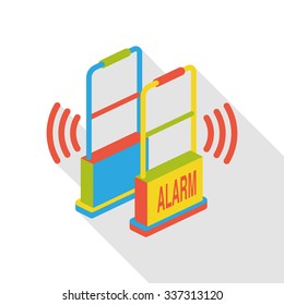 alarm door flat icon