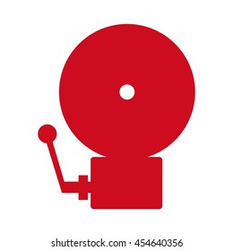 alarm emergency fire icon graphic isolated vector