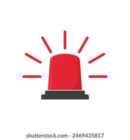 alarm emergency icon vector design flat style