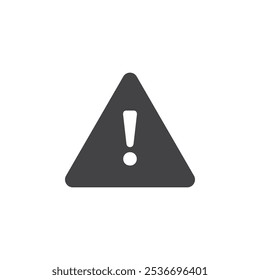 Alarm exclamation icon Flat simple outline set