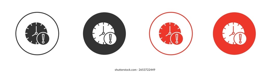 Icono de la exclamación de la alarma para el logotipo, símbolo de la muestra del Vector para el diseño