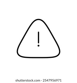 Ícone de exclamação do alarme Vetor de contorno para interface do usuário da Web