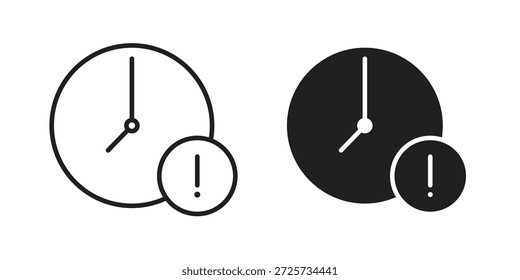 Icono de exclamación de alarma para Plantilla. Conjunto de gráficos de Vector de iconos