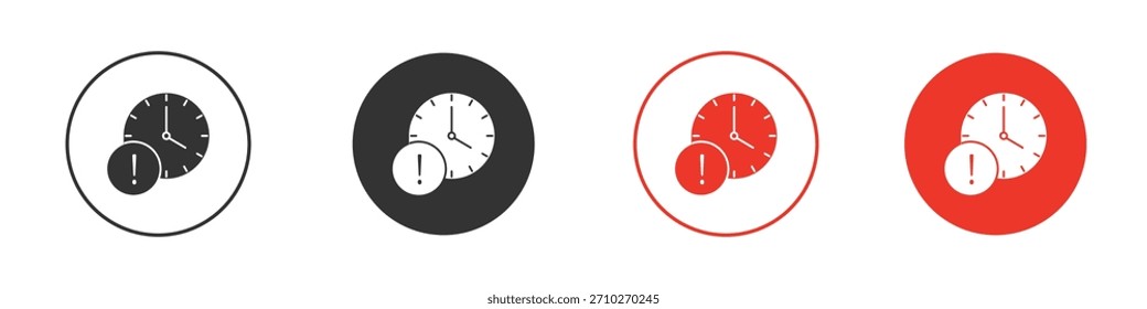 Icono de la exclamación de la alarma. Diseño del Vector del Web
