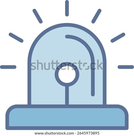 Alarm Filled Blue Tone Icon