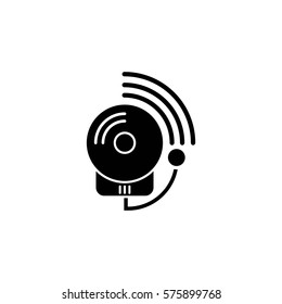 alarm fire vector icon