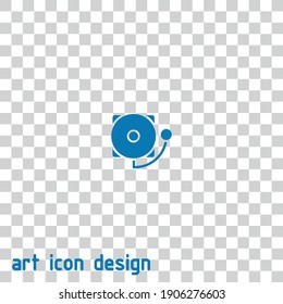 icono del vector de incendio de alarma en un fondo abstracto