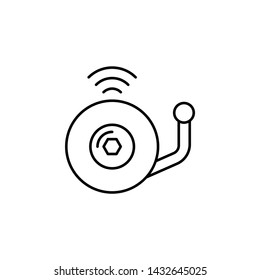 Alarm, firefighter icon. Element of firefighter icon. Thin line icon for website design and development, app development