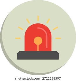Alarm Flat Circle Style Icon