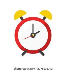 alarm flat clipart vector illustration