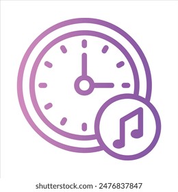 Alarm im flachen Design-Stil