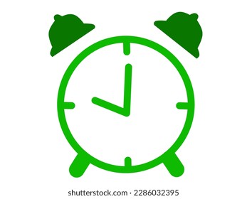 Alarm flat icon isolated on white background element. Flat icon Vector illustration.