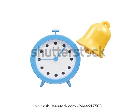 alarm icon 3d illustration rendering