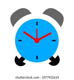 Alarm icon. Clock icon - Clock symbol, vector alarm illustration isolated