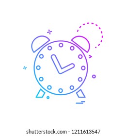 Alarm icon design vector