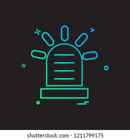 Alarm icon design vector