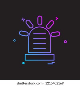 Alarm icon design vector