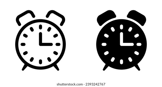 Alarm icon. flat design vector illustration for web and mobile