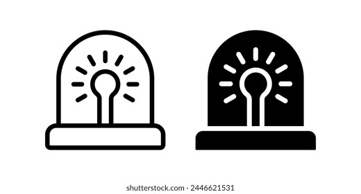 Alarm icon. flat illustration of vector icon for web