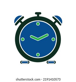 Alarm Icon In Flat Style