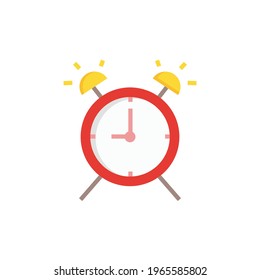 Alarm icon flat style vector eps 10