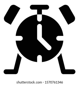 alarm icon glyph vector design