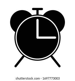 Alarm icon glyph vector design