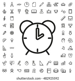 Alarm icon illustration isolated vector sign symbol