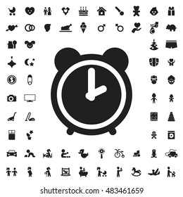 Alarm icon illustration isolated vector sign symbol