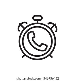 alarm icon illustration isolated vector sign symbol