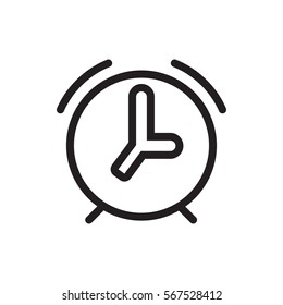 alarm icon illustration isolated vector sign symbol