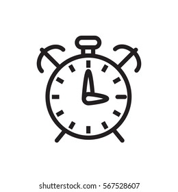 alarm icon illustration isolated vector sign symbol