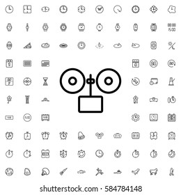 alarm icon illustration isolated vector sign symbol. Time icons set.