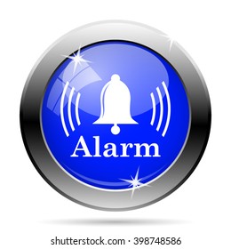 Alarm icon. Internet button on white background. EPS10 vector