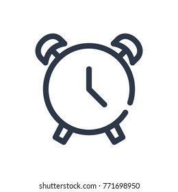 Alarm Icon. Isolated Icon On Clock And Alarm Icon Line Style. Premium Quality Vector Symbol Drawing Alarm Icon Concept For Your Logo Web Mobile App UI Design.