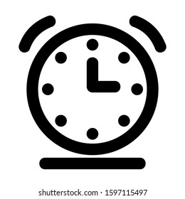 alarm icon isolated sign symbol vector illustration - high quality black style vector icons
