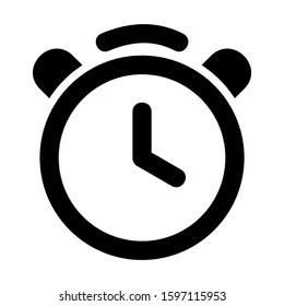 alarm icon isolated sign symbol vector illustration - high quality black style vector icons
