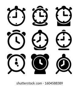 alarm icon isolated sign symbol vector illustration - Collection of high quality black style vector icons
