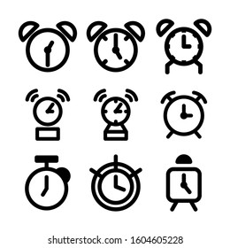 Alarm icon isolated sign symbol vector illustration - Collection of high quality black style vector icons
