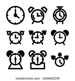 Alarm icon isolated sign symbol vector illustration - Collection of high quality black style vector icons
