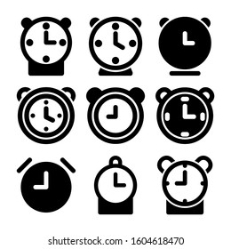 alarm icon isolated sign symbol vector illustration - Collection of high quality black style vector icons
