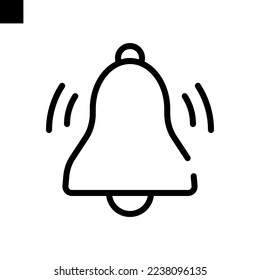 vector de línea de icono de alarma